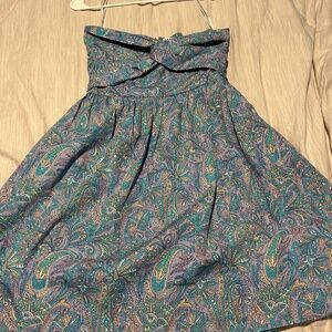 LUSANA Strapless Summer Dress